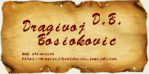 Dragivoj Bosioković vizit kartica